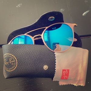Ray-Ban Highstreet 52mm Round Sunglasses